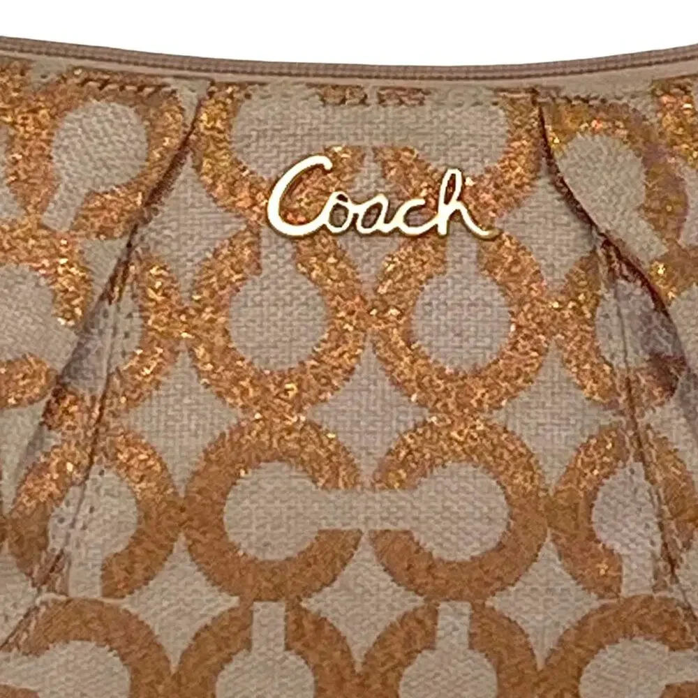COACH Signature Bronze Metallic 